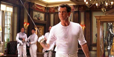 pierce brosnan james bond sword fight